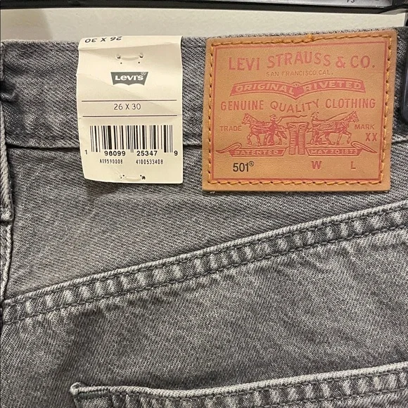 Levi’s Fresh 501 Women’s Charcoal Jeans - Picture 5 of 6